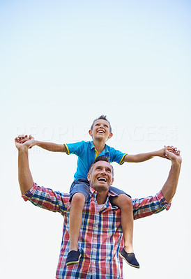 A dad is a son\'s first hero