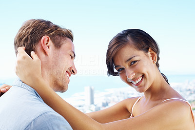 Young couple having happy time together