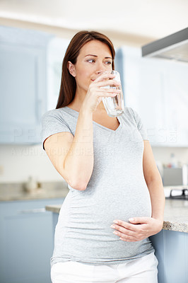 Conscientious about the health of her baby