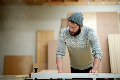 Master carpenter at work