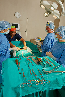 Laid out for life saving surgery