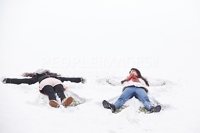 Snow angels are the epitome of wintery fun