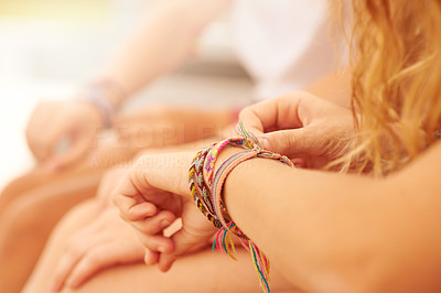 With friendship bracelets, we\'re always together
