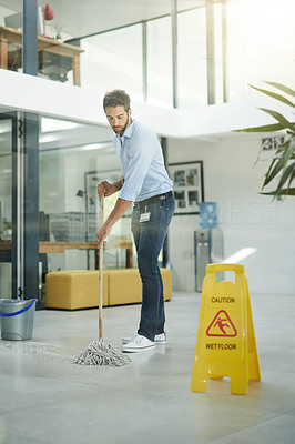 Mopping up the floors