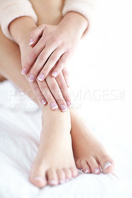 Perfectly manicured fingers and toes