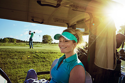 How can you not be happy when you\'re golfing?