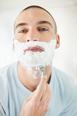 Having a clean shave