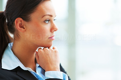 Portrait of a sad businesswoman