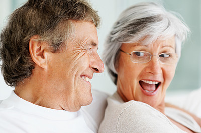 Smiling senior couple spending quality time together