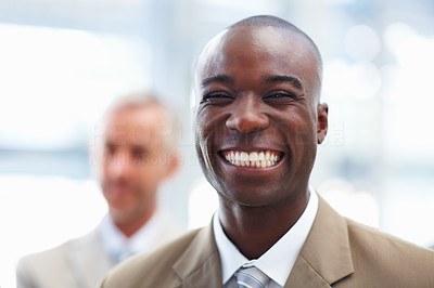 African American business man with a funny expression