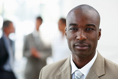 Confident African American business man