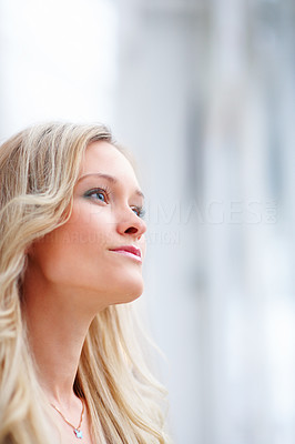 Beautiful young female in a pensive mood