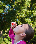 Nothing says childhood like blowing bubbles