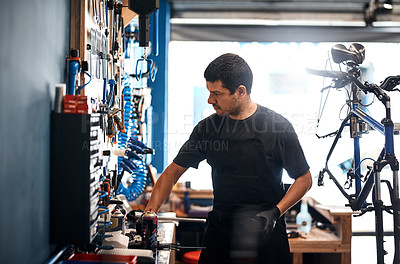 The best man for a bicycle repair job