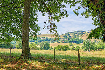 Countryside, farmland and forest - close to Lyon, France