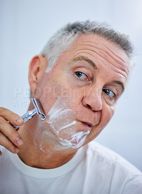 I have to concentrate when shaving